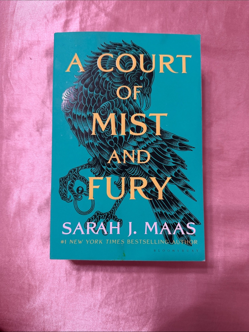A Court of Mist and Fury Hardcover-Style Book – Teal & Pink